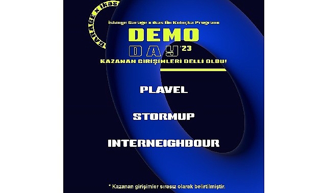 İstinye Garage X ikas Ön Kuluçka Programı Demo Day etkinliği gerçekleşti