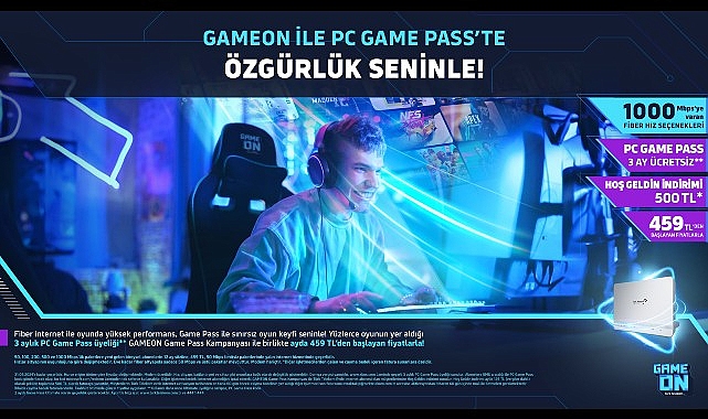 Türk Telekom GAMEON ile Game Pass’te sınırsız oyun fırsatı