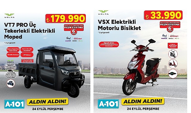 A101’de Elektrikli Moped Satışı