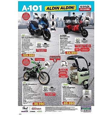 A101’den Motosiklet Tutkunlarına Yeni Modeller