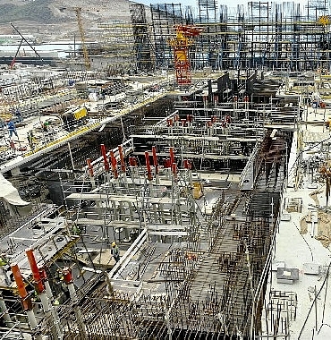 Akkuyu NGS’nin 4. güç ünitesinde makine dairesi binası plakasının beton dökme çalışmaları tamamlandı