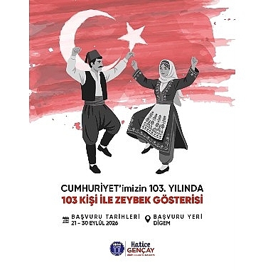 Didim Belediyesi’nden Cumhuriyet’in 103. Yılına Özel Zeybek Gösterisi