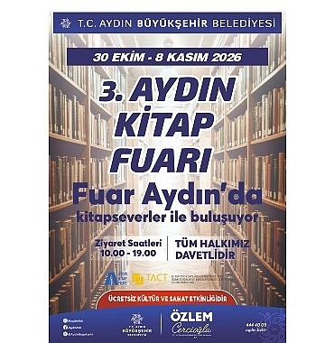3. Aydın Kitap Fuarı, Fuar Aydın’da Başlıyor